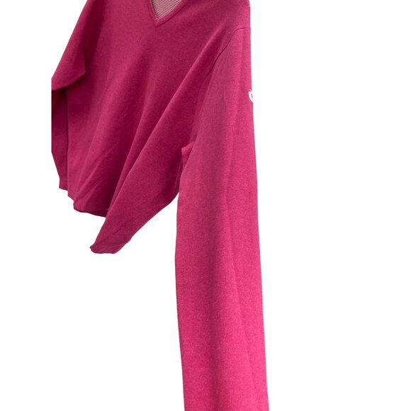 Peter Millar Crown Sport Mens Red V-Neck Sweater Size XL SKU 8416 - Picture 8 of 16